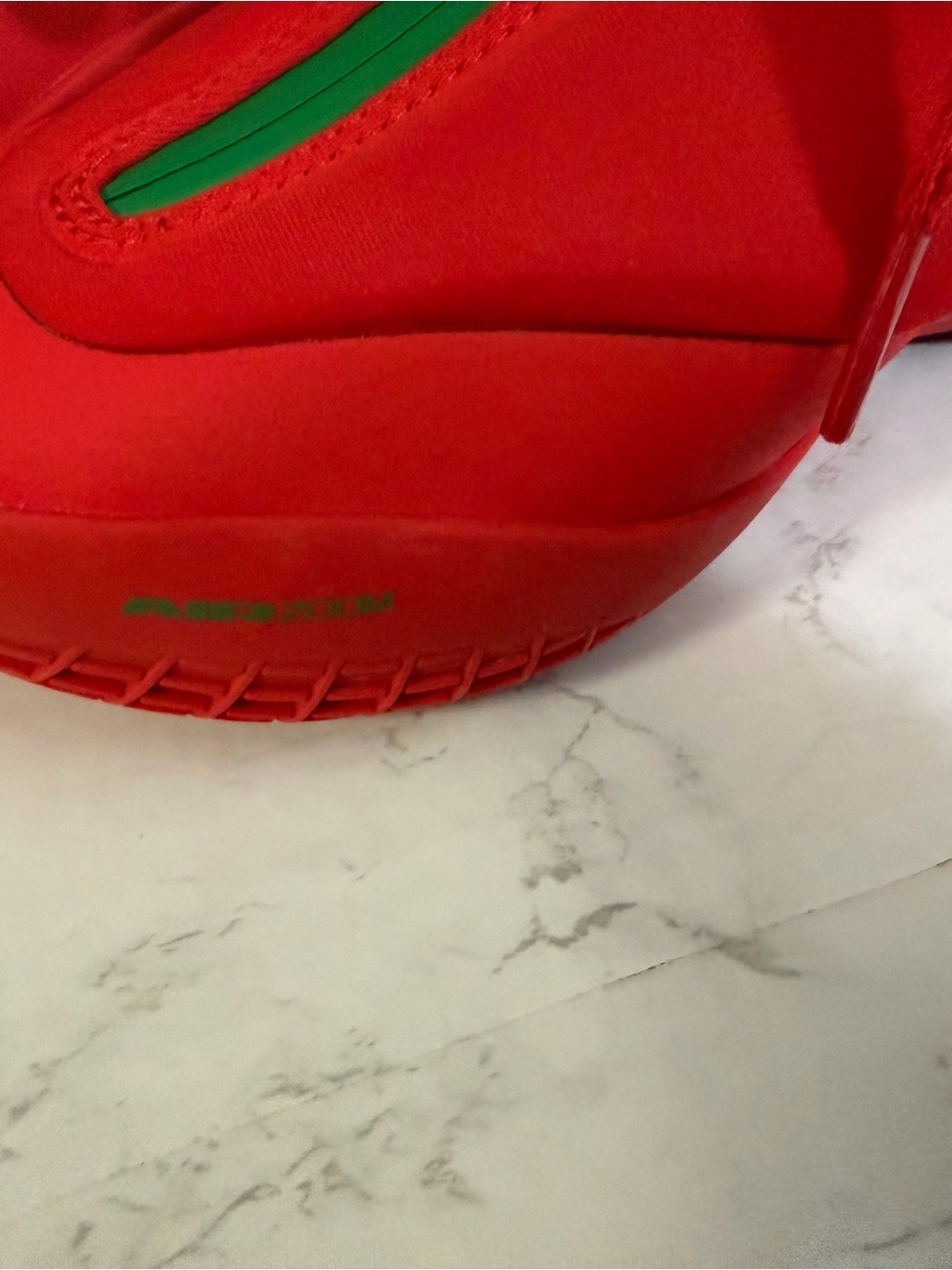 Men’s Red Zip-Front Performance Sneakers - Picture 7 of 8